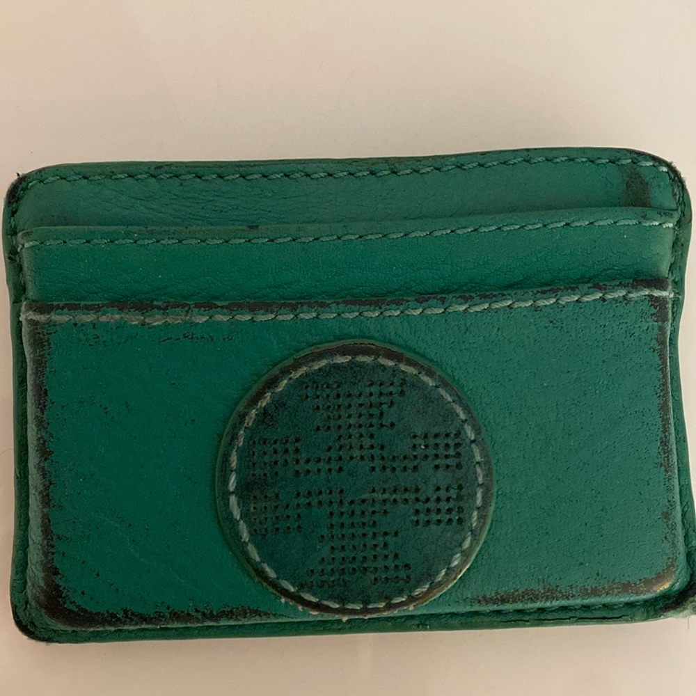 Tory Burch Green Cardholder